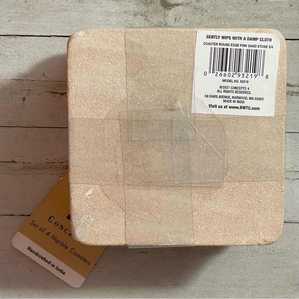CONCEPTS Rounded Edge Marble Coasters - Picture 2 of 3
